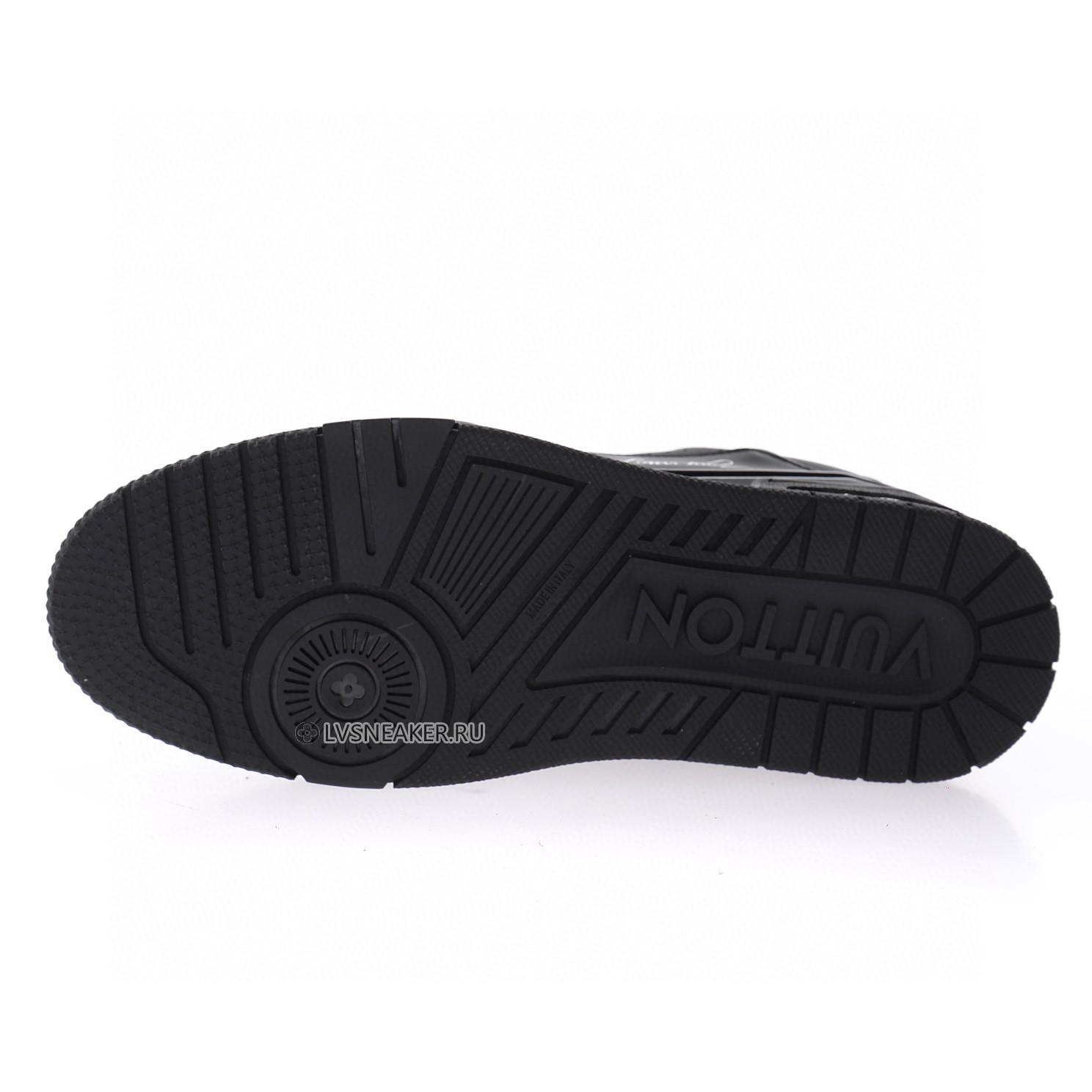 Louis Vuitton LV Trainer "Black Wool" 1A9AFM Sneakers