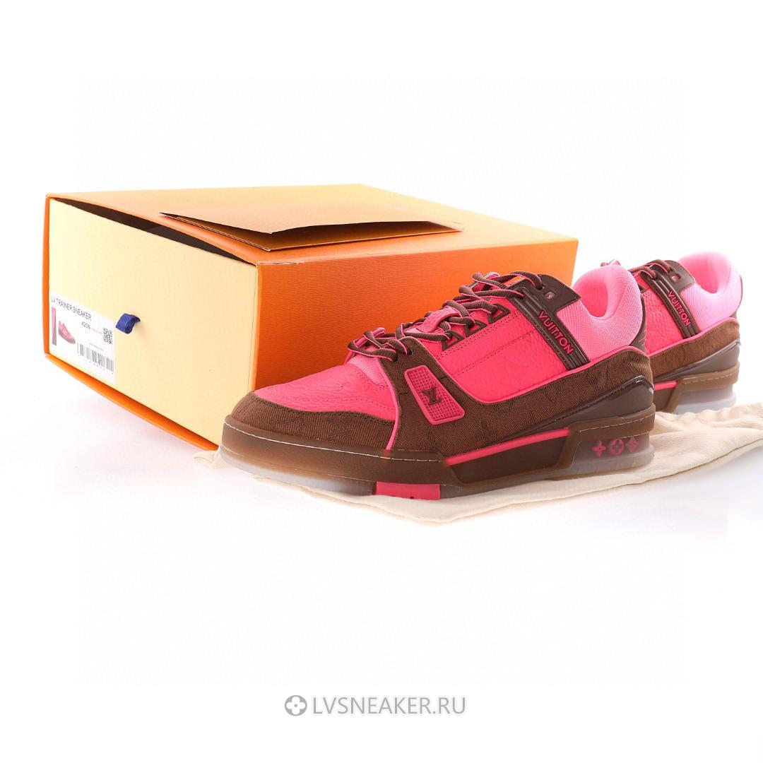 Louis Vuitton LV Trainer "Pink Monogram" 1A8Z5A Sneakers
