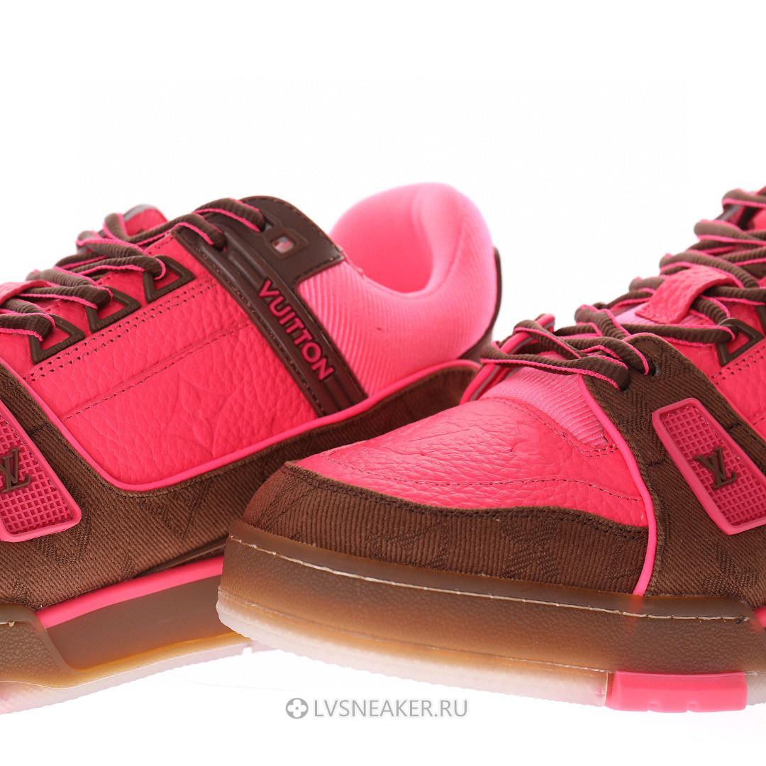 Louis Vuitton LV Trainer "Pink Monogram" 1A8Z5A Sneakers