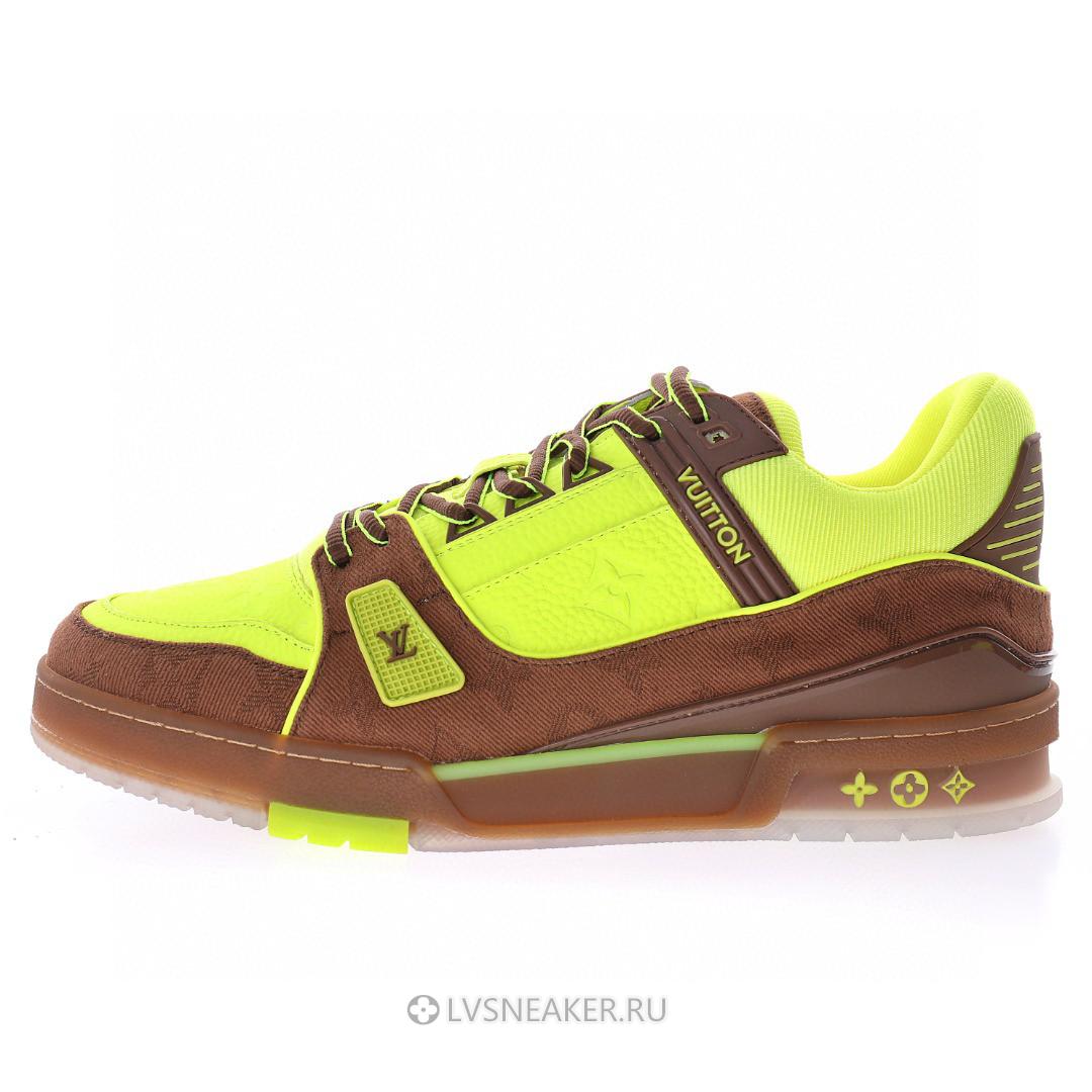 Louis Vuitton LV Trainer "Yellow Monogram" 1A8Z6K Sneakers