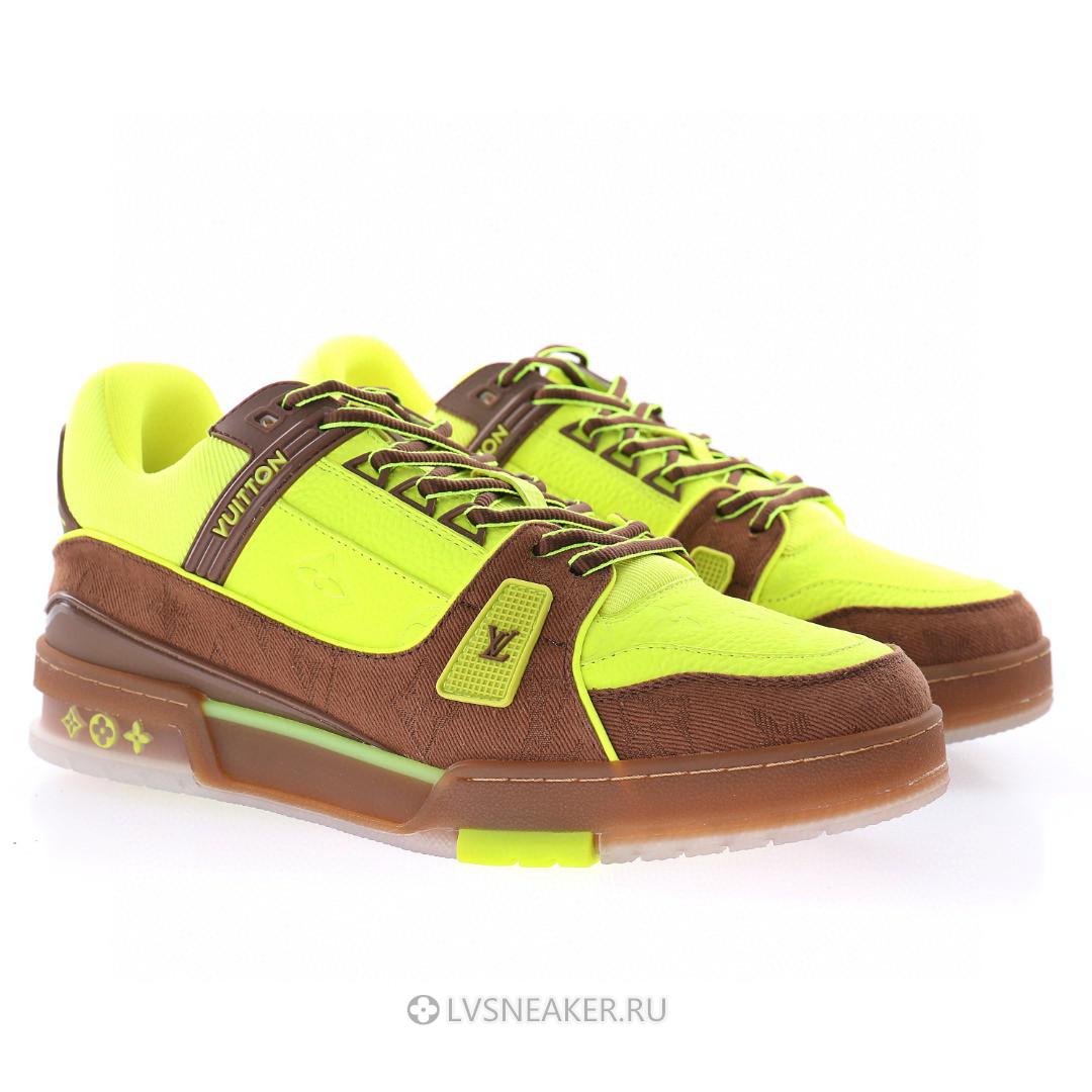 Louis Vuitton LV Trainer "Yellow Monogram" 1A8Z6K Sneakers
