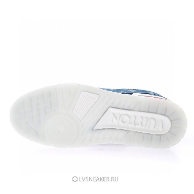 Louis Vuitton LV Trainer "China Exclusive Denim Blue Red" 1A8TSK Sneakers