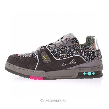 Louis Vuitton LV Trainer "Grey with Colorful Mesh" 1A998B Sneakers