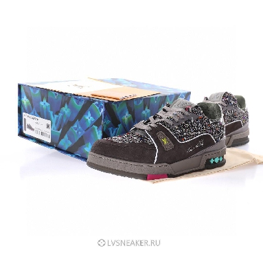 Louis Vuitton LV Trainer "Grey with Colorful Mesh" 1A998B Sneakers
