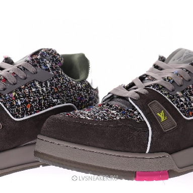 Louis Vuitton LV Trainer "Grey with Colorful Mesh" 1A998B Sneakers