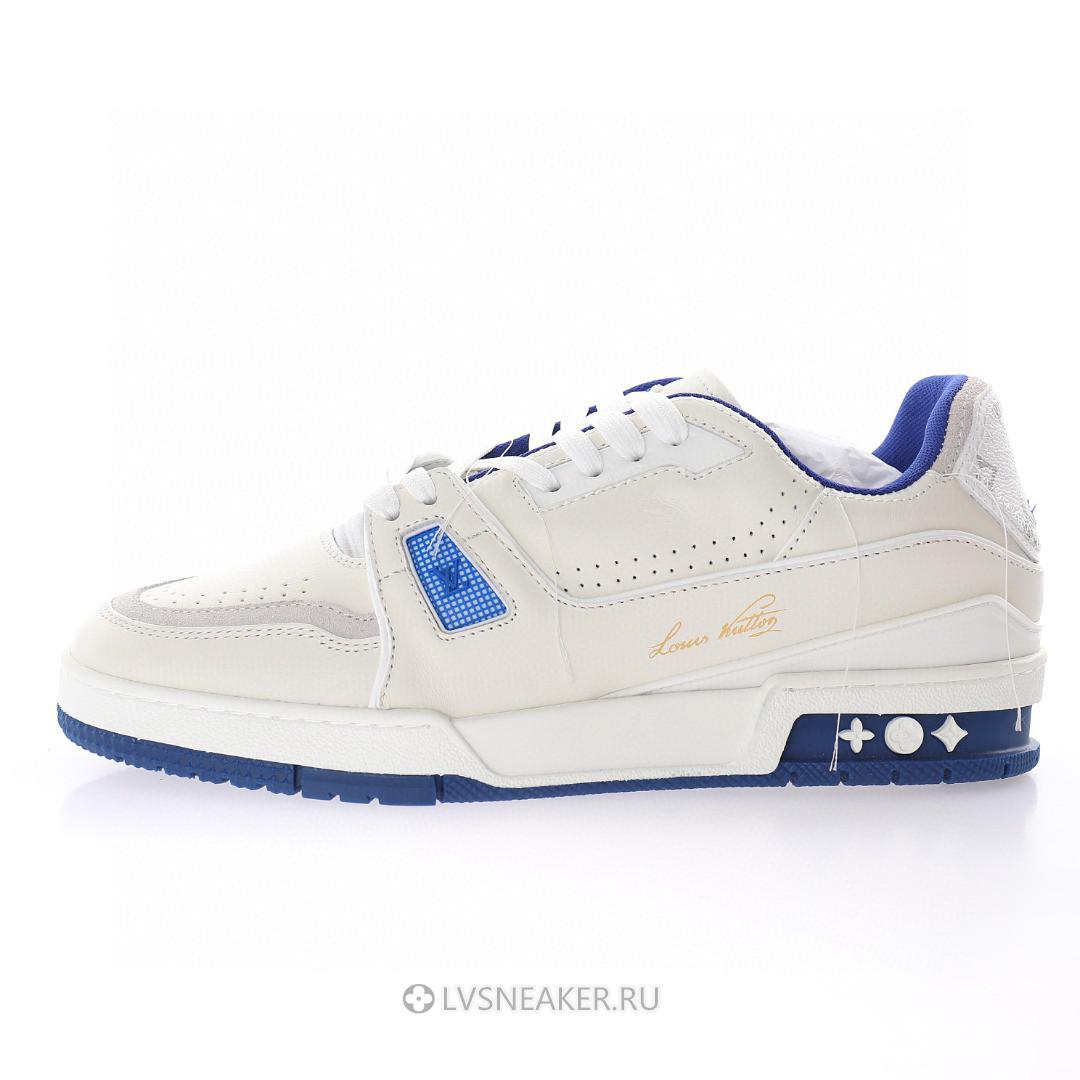 Louis Vuitton LV Trainer "White Blue" 1A8SJV-2 Sneakers