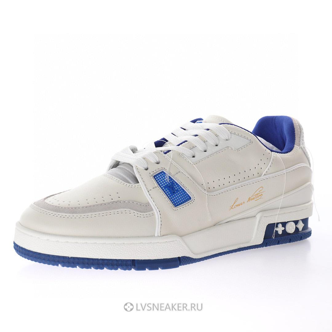 Louis Vuitton LV Trainer "White Blue" 1A8SJV-2 Sneakers