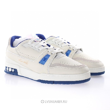 Louis Vuitton LV Trainer "White Blue" 1A8SJV-2 Sneakers