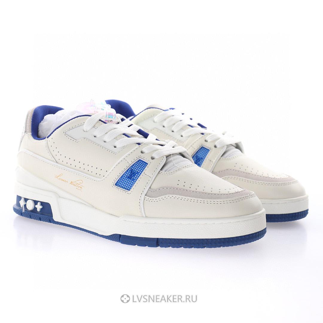 Louis Vuitton LV Trainer "White Blue" 1A8SJV-2 Sneakers