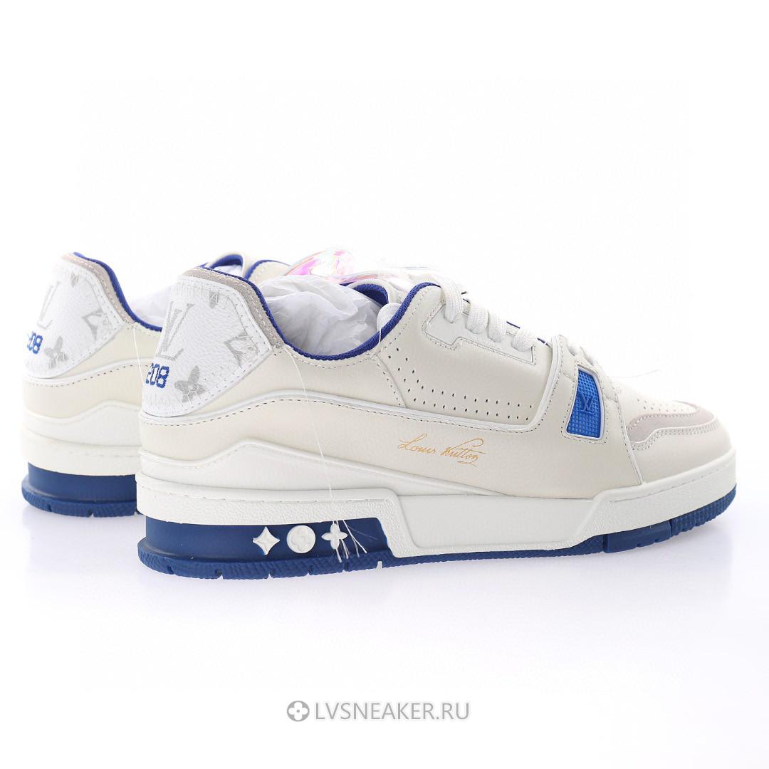 Louis Vuitton LV Trainer "White Blue" 1A8SJV-2 Sneakers