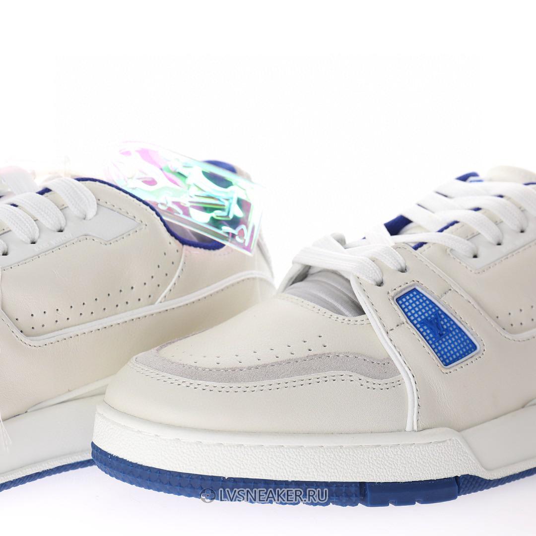 Louis Vuitton LV Trainer "White Blue" 1A8SJV-2 Sneakers