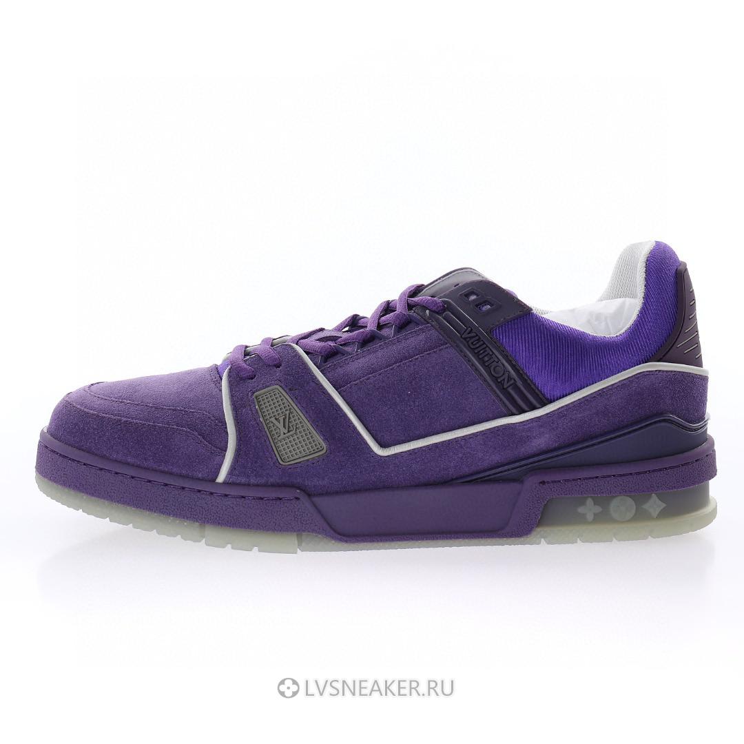 Louis Vuitton LV Trainer "Purple Suede" 1ACR24-2 Sneakers