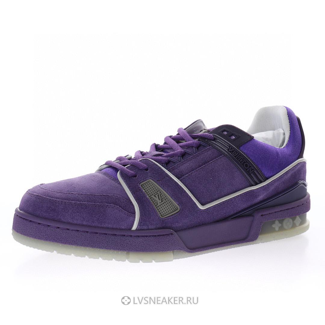 Louis Vuitton LV Trainer "Purple Suede" 1ACR24-2 Sneakers