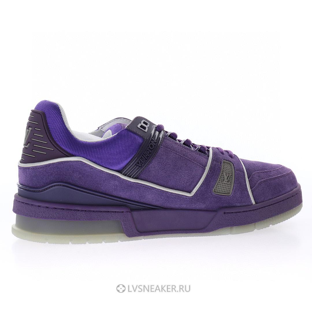 Louis Vuitton LV Trainer "Purple Suede" 1ACR24-2 Sneakers