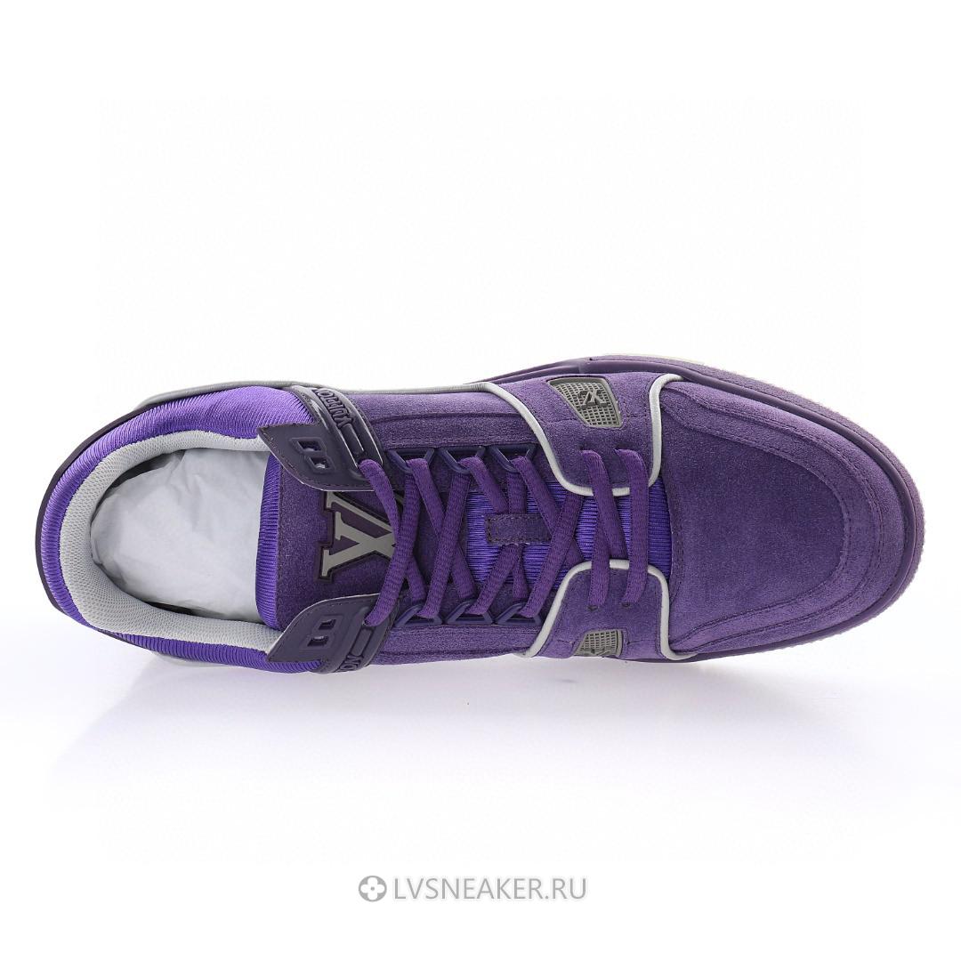 Louis Vuitton LV Trainer "Purple Suede" 1ACR24-2 Sneakers