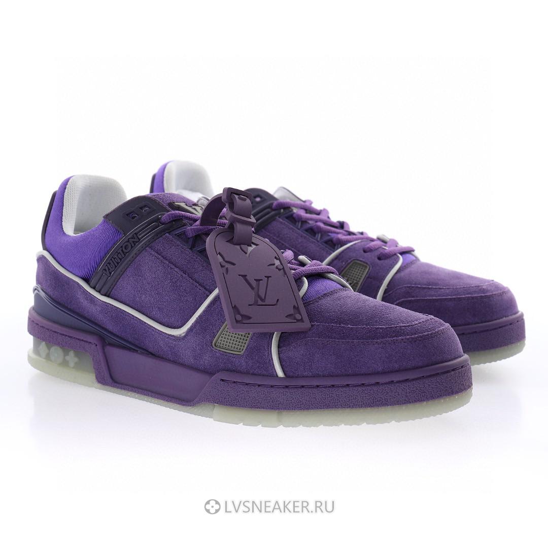 Louis Vuitton LV Trainer "Purple Suede" 1ACR24-2 Sneakers