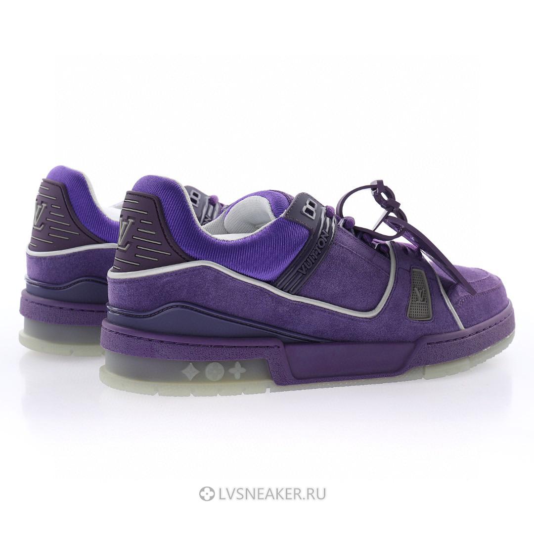Louis Vuitton LV Trainer "Purple Suede" 1ACR24-2 Sneakers
