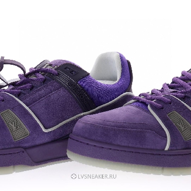 Louis Vuitton LV Trainer "Purple Suede" 1ACR24-2 Sneakers