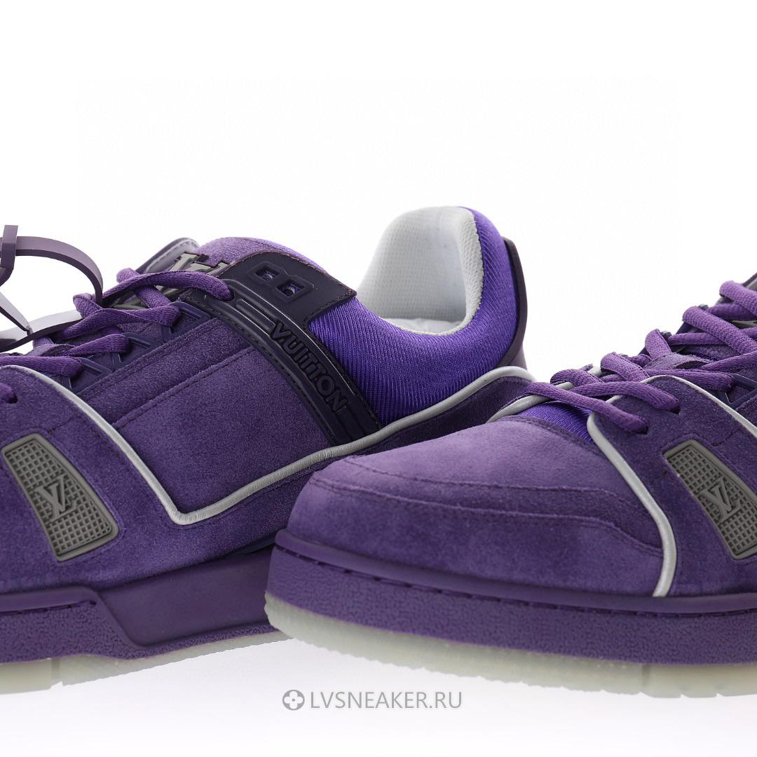 Louis Vuitton LV Trainer "Purple Suede" 1ACR24-2 Sneakers