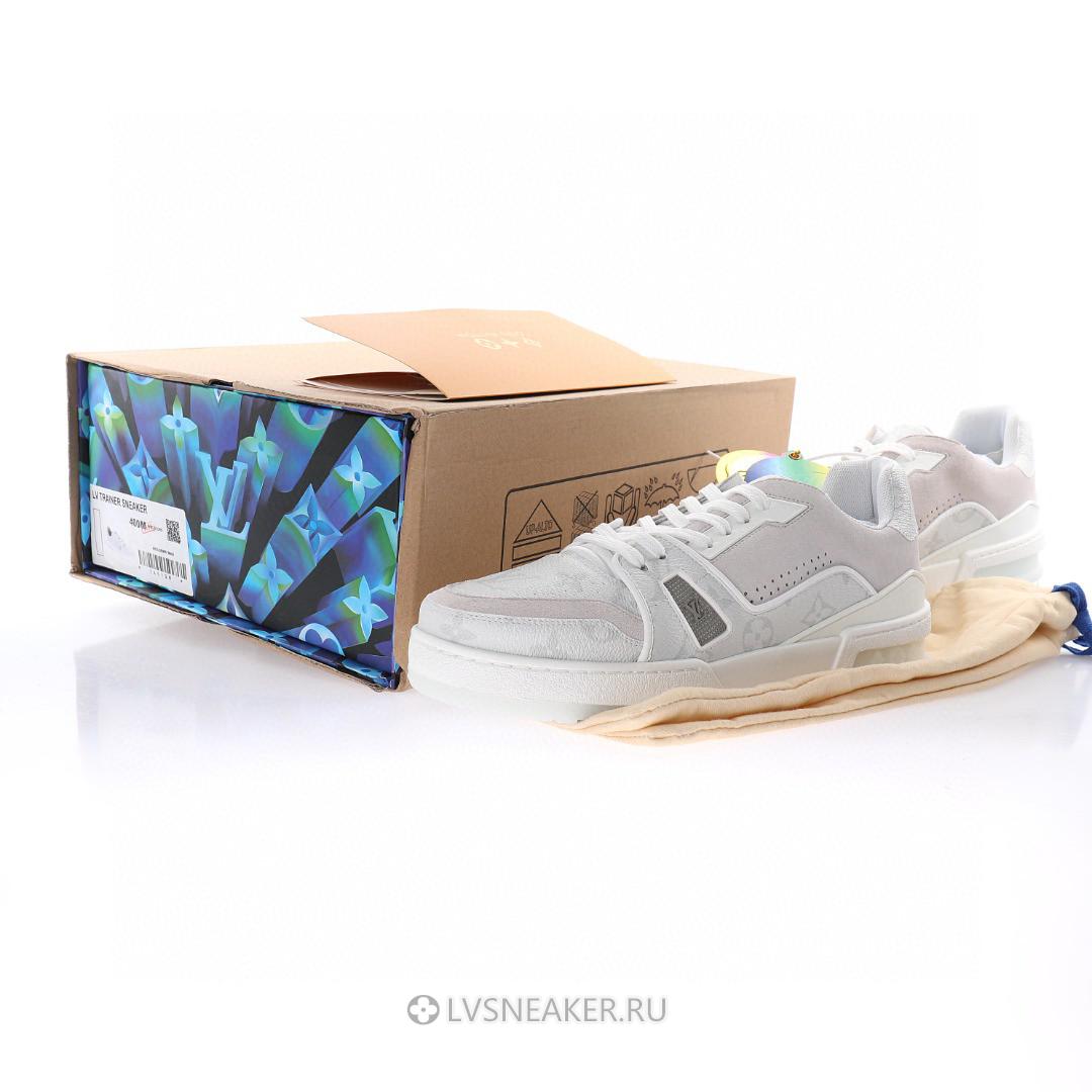Louis Vuitton LV Trainer "Monogram Grey White" 1AC68D-2 Sneakers