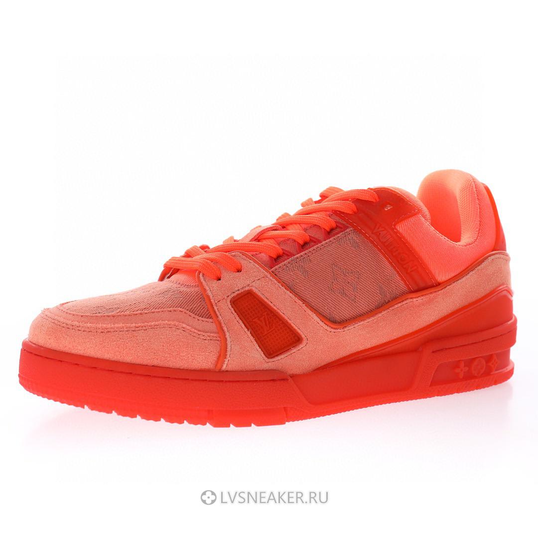Louis Vuitton LV Trainer "Monogram Orange" 1AC4UM-2 Sneakers