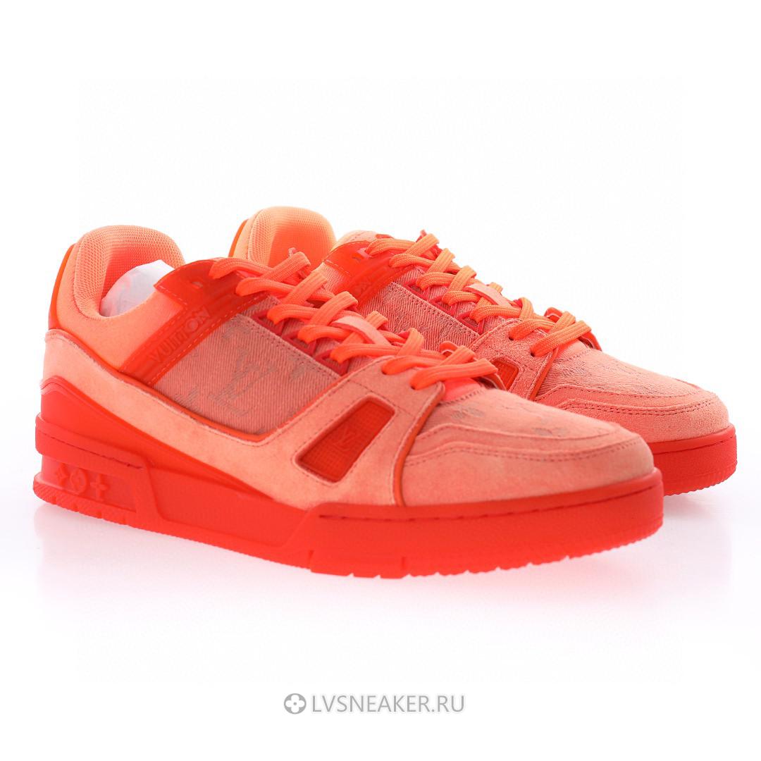 Louis Vuitton LV Trainer "Monogram Orange" 1AC4UM-2 Sneakers