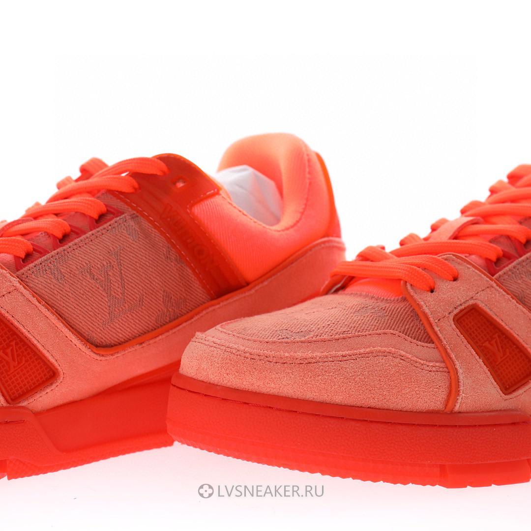Louis Vuitton LV Trainer "Monogram Orange" 1AC4UM-2 Sneakers
