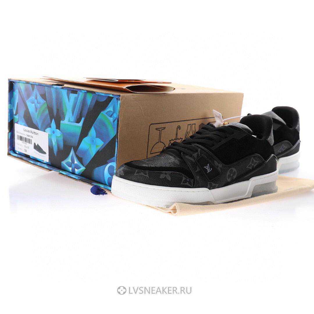 Louis Vuitton LV Trainer "Black Monogram" 1A8PUA Sneakers
