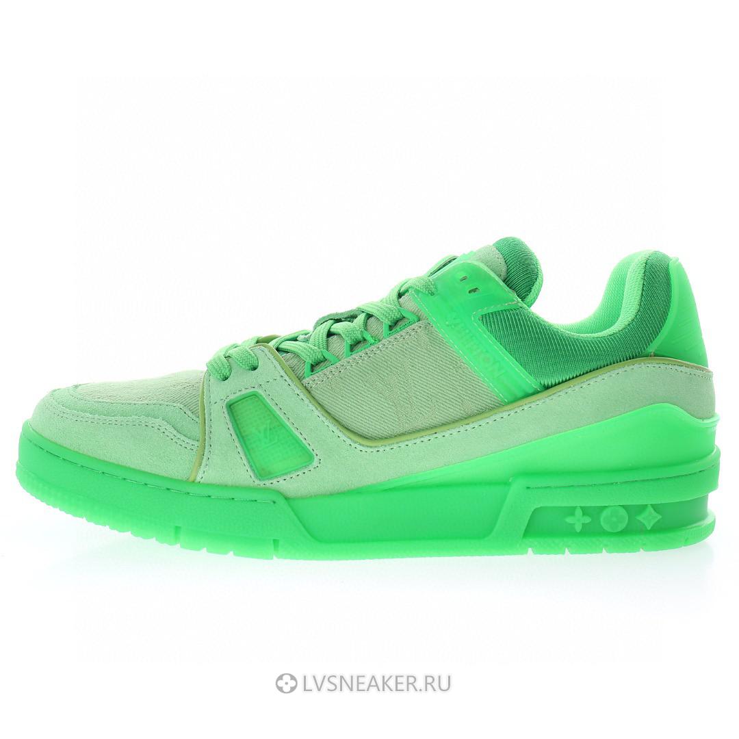 Louis Vuitton LV Trainer "Fluorescent Green" 1A8KDA-2 Sneakers