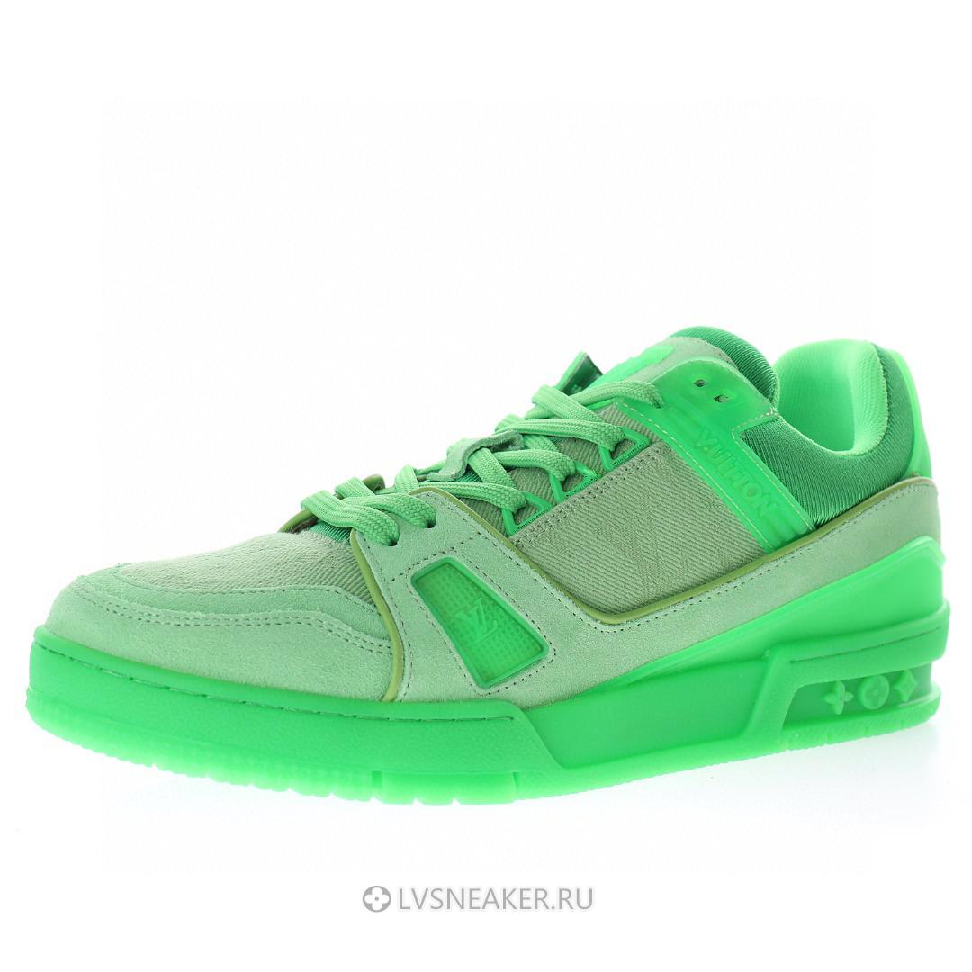Louis Vuitton LV Trainer "Fluorescent Green" 1A8KDA-2 Sneakers