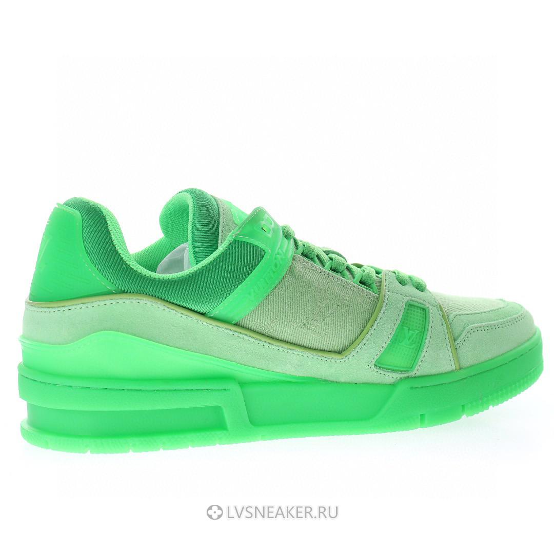 Louis Vuitton LV Trainer "Fluorescent Green" 1A8KDA-2 Sneakers
