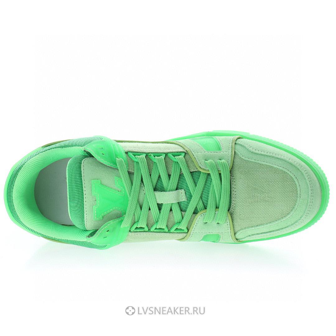 Louis Vuitton LV Trainer "Fluorescent Green" 1A8KDA-2 Sneakers
