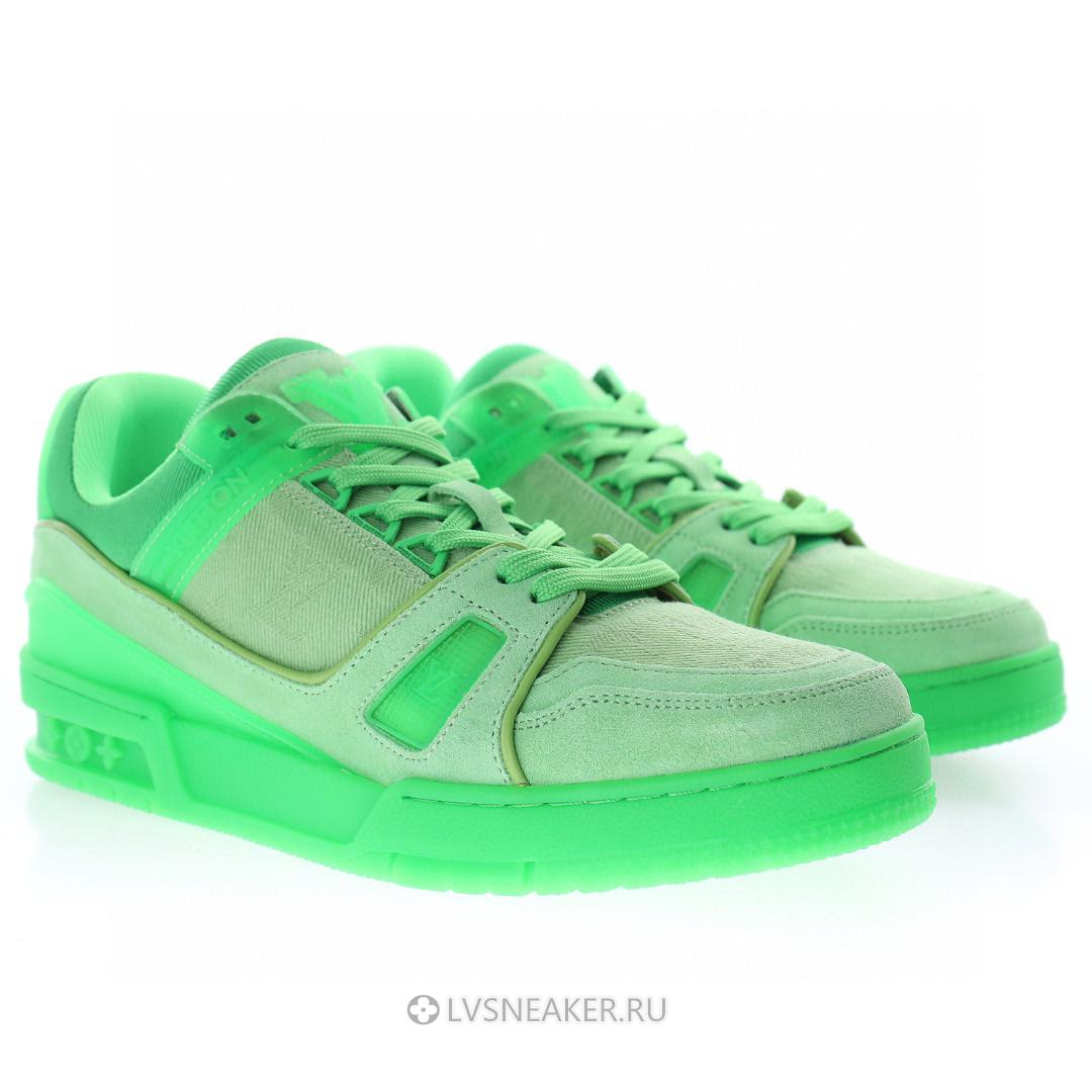 Louis Vuitton LV Trainer "Fluorescent Green" 1A8KDA-2 Sneakers