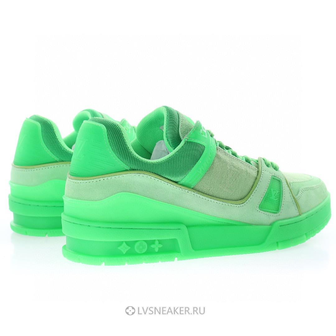 Louis Vuitton LV Trainer "Fluorescent Green" 1A8KDA-2 Sneakers
