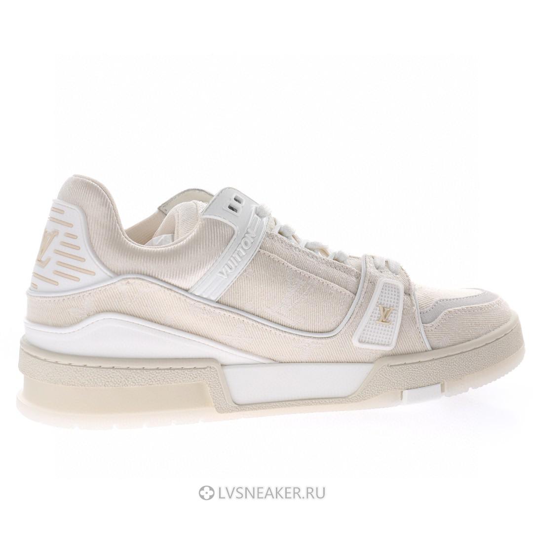 Louis Vuitton LV Trainer "Beige Monogram Demin" 1A8Z4W-2 Sneakers