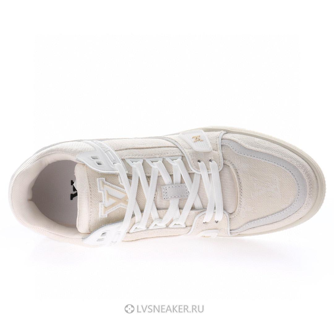 Louis Vuitton LV Trainer "Beige Monogram Demin" 1A8Z4W-2 Sneakers