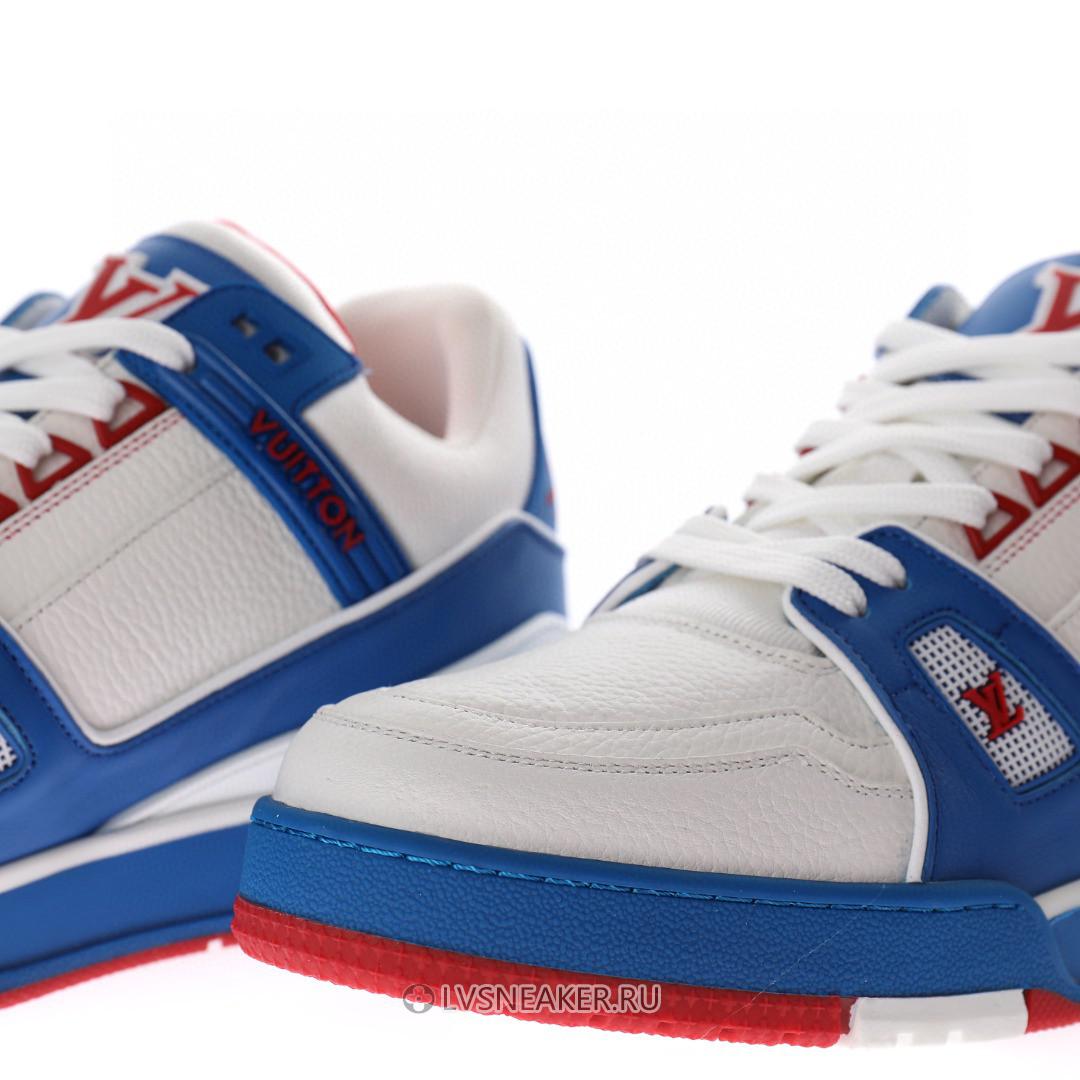 Louis Vuitton LV Trainer "Red White Blue" 1A8ZT0 Sneakers
