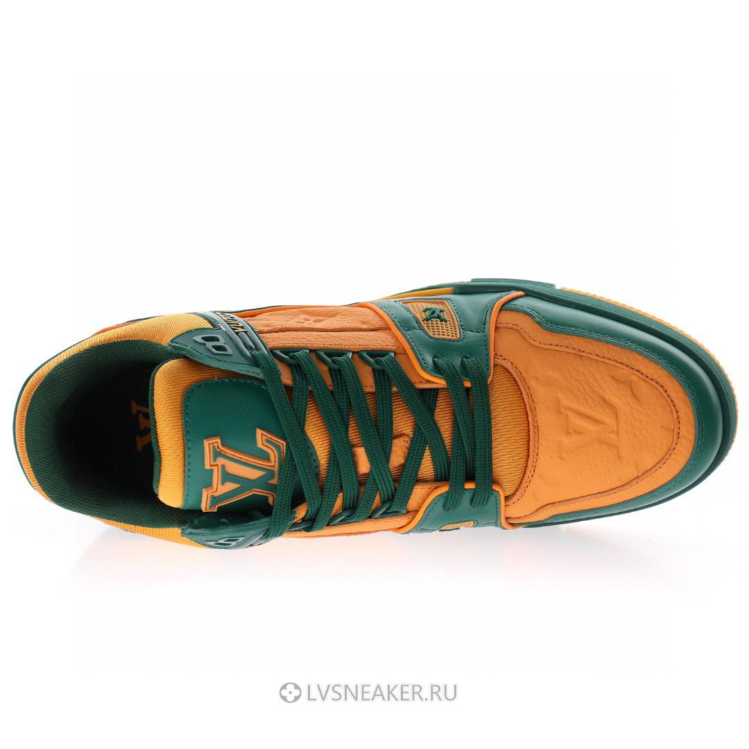 Louis Vuitton LV Trainer "Green Orange Monogram" 1A8WFR Sneakers
