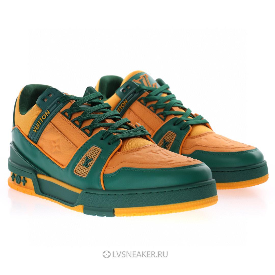 Louis Vuitton LV Trainer "Green Orange Monogram" 1A8WFR Sneakers