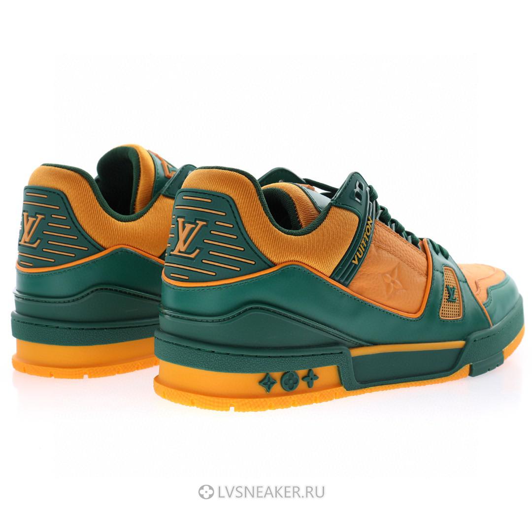 Louis Vuitton LV Trainer "Green Orange Monogram" 1A8WFR Sneakers