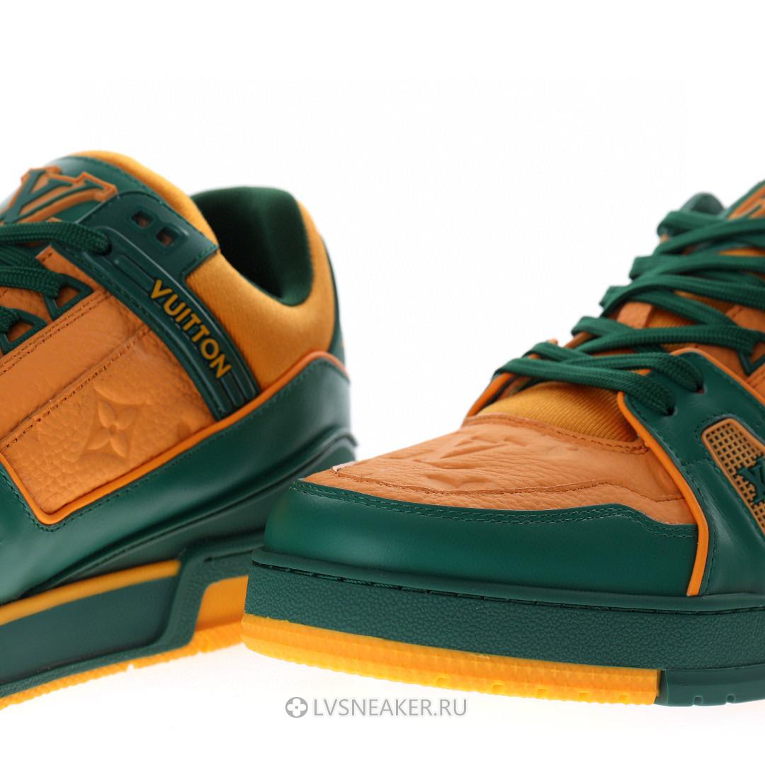 Louis Vuitton LV Trainer "Green Orange Monogram" 1A8WFR Sneakers