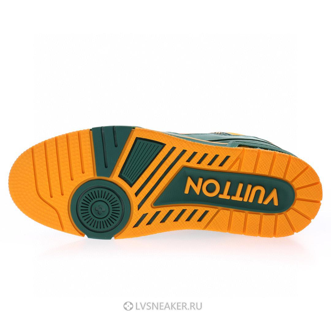 Louis Vuitton LV Trainer "Green Orange Monogram" 1A8WFR Sneakers