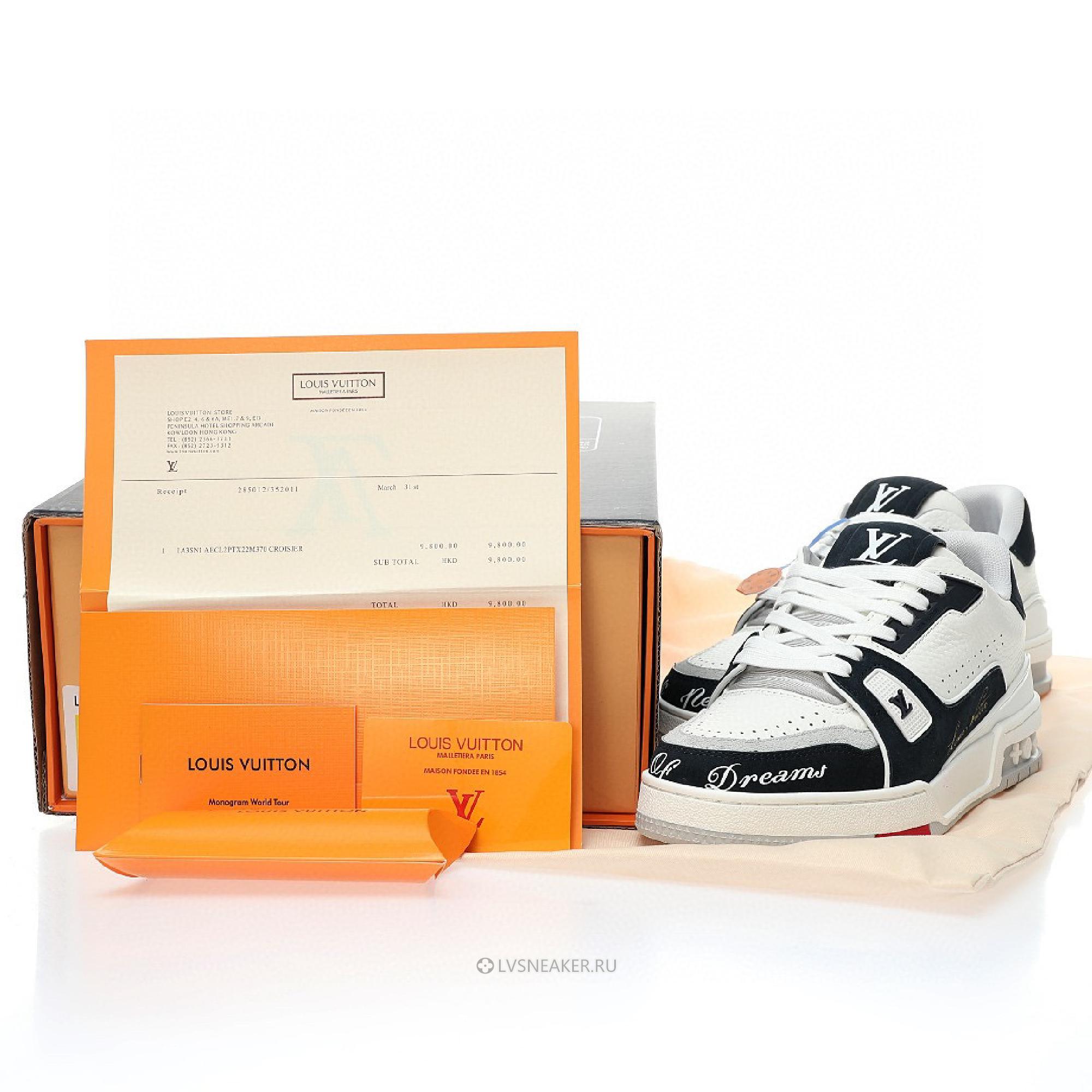 Louis Vuitton LV Trainer "New York Exclusive - White Leather" 1AC01Q Sneakers