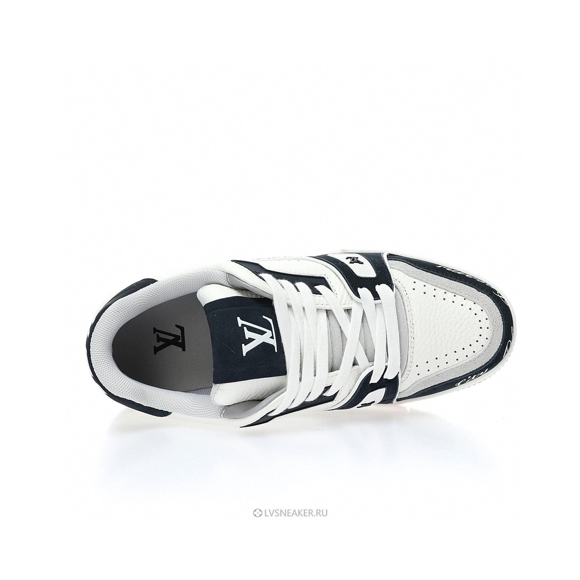 Louis Vuitton LV Trainer "New York Exclusive - White Leather" 1AC01Q Sneakers