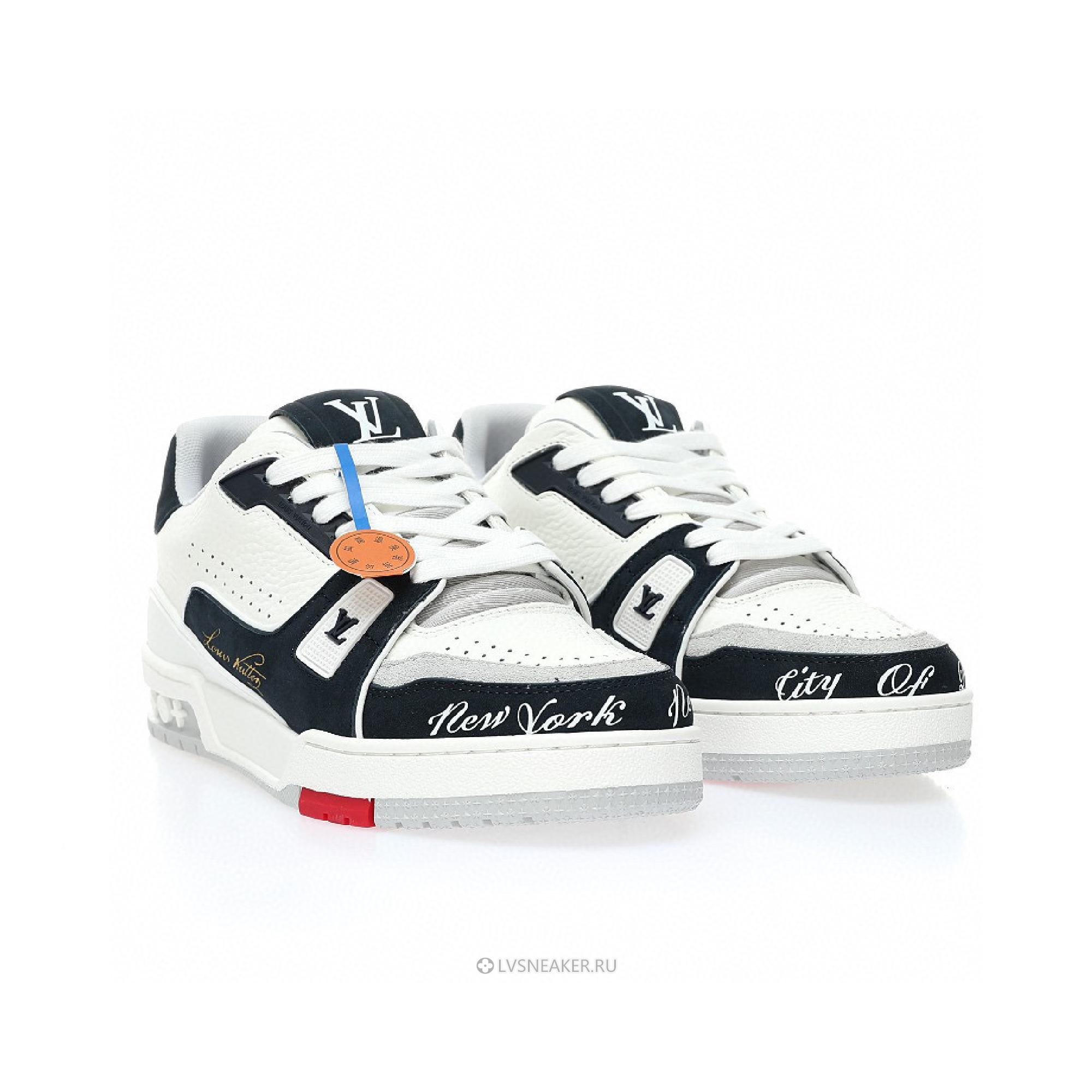 Louis Vuitton LV Trainer "New York Exclusive - White Leather" 1AC01Q Sneakers