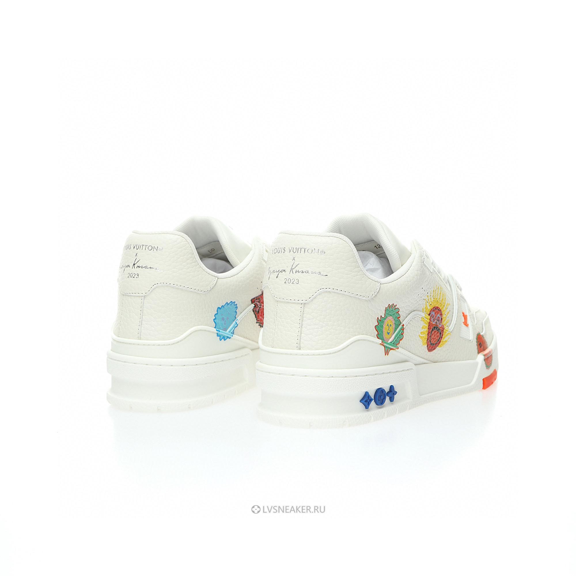 Louis Vuitton LV x Yayoi Kusam Trainer "White Print" 1ABD3G Sneakers
