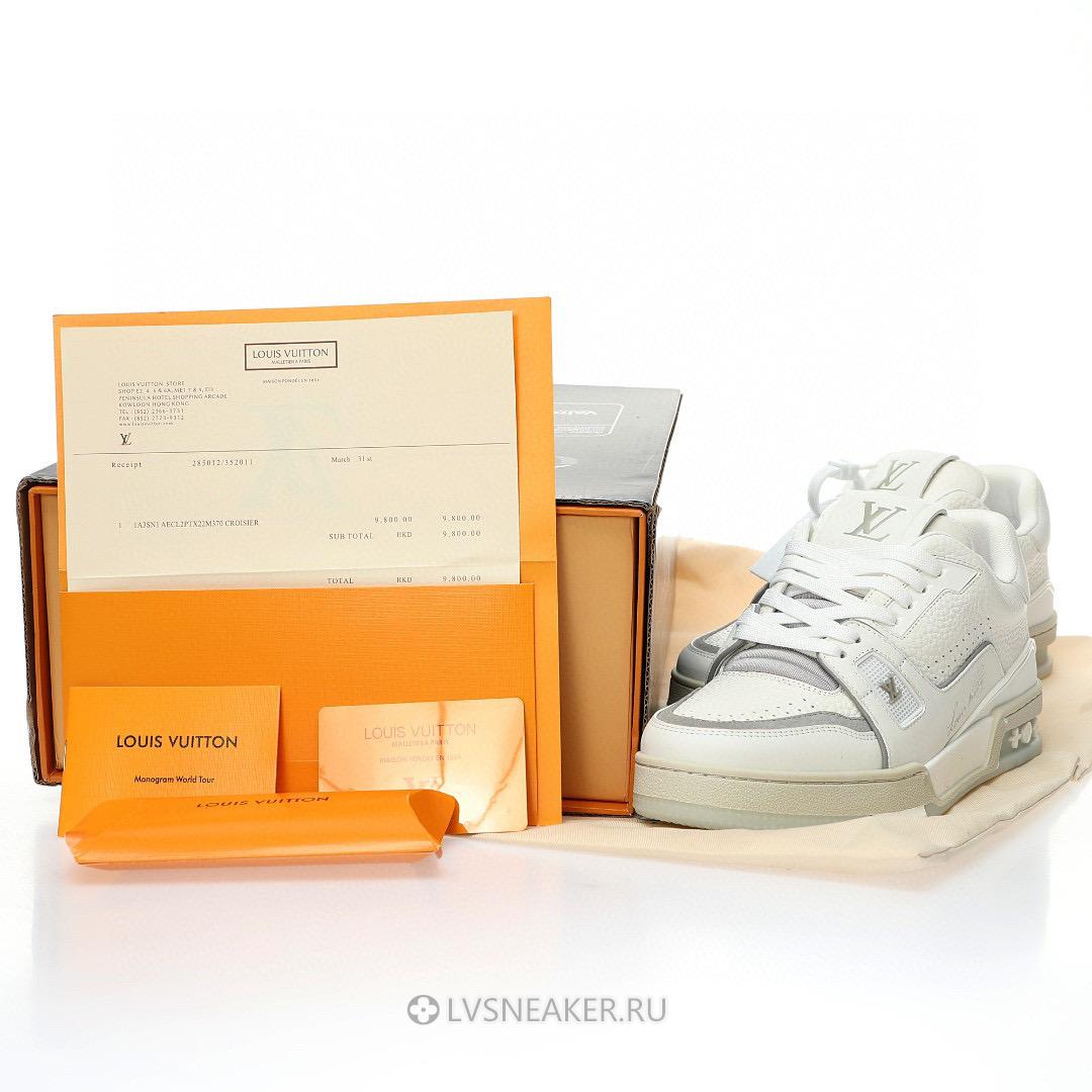 Louis Vuitton LV Trainer "White Grey" 1A8WAU-2 Sneakers