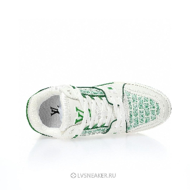 Louis Vuitton LV Trainer "White Green" 1A9V5M-2 Sneakers