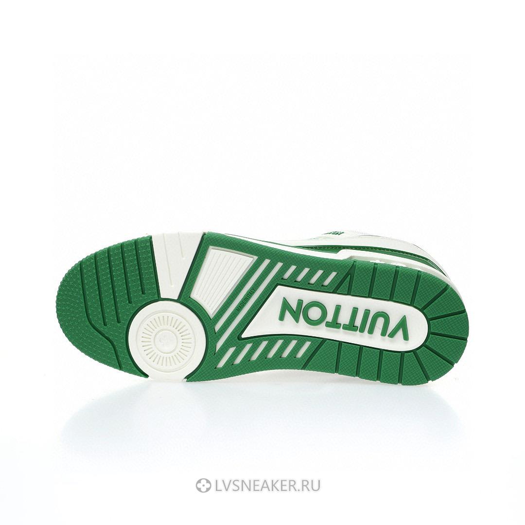 Louis Vuitton LV Trainer "White Green" 1A9V5M-2 Sneakers