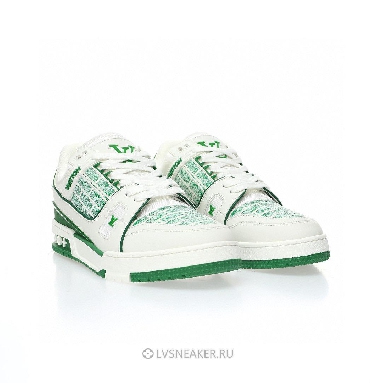 Louis Vuitton LV Trainer "White Green" 1A9V5M-2 Sneakers
